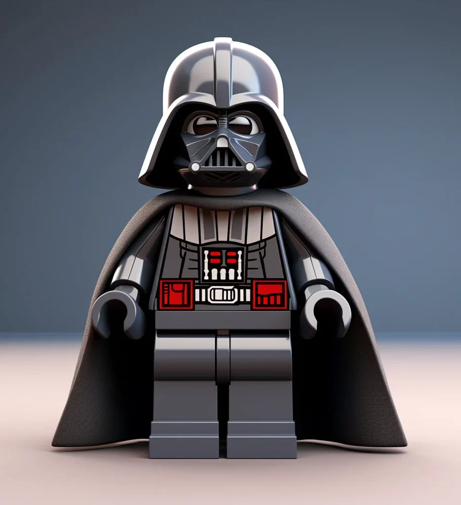 Darth Vader lego 3d character toy game star war