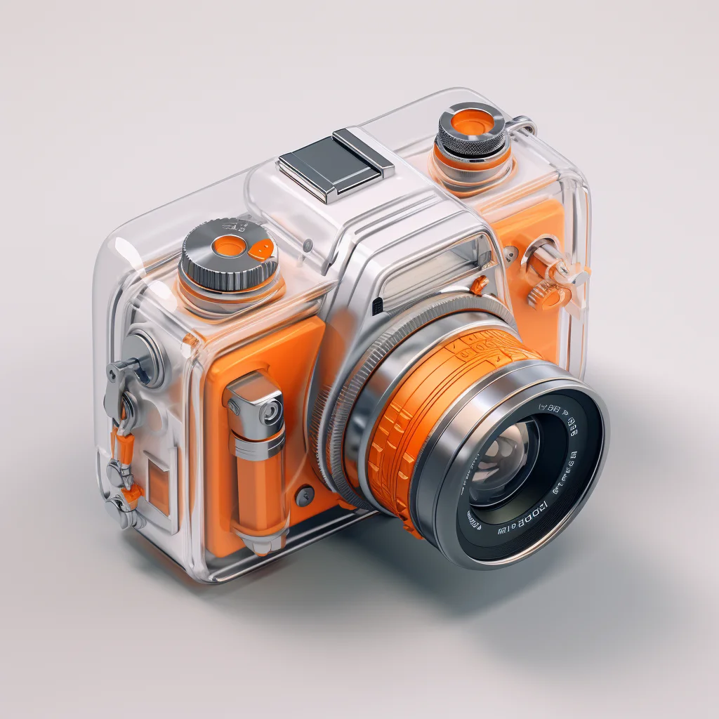 camera isometric material industrial design 3D icon