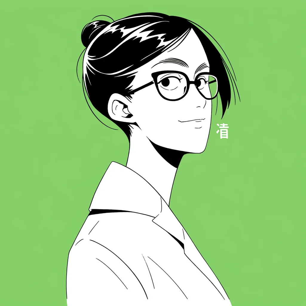 doctor woman glasses character portrait illustration lady beautiful smile