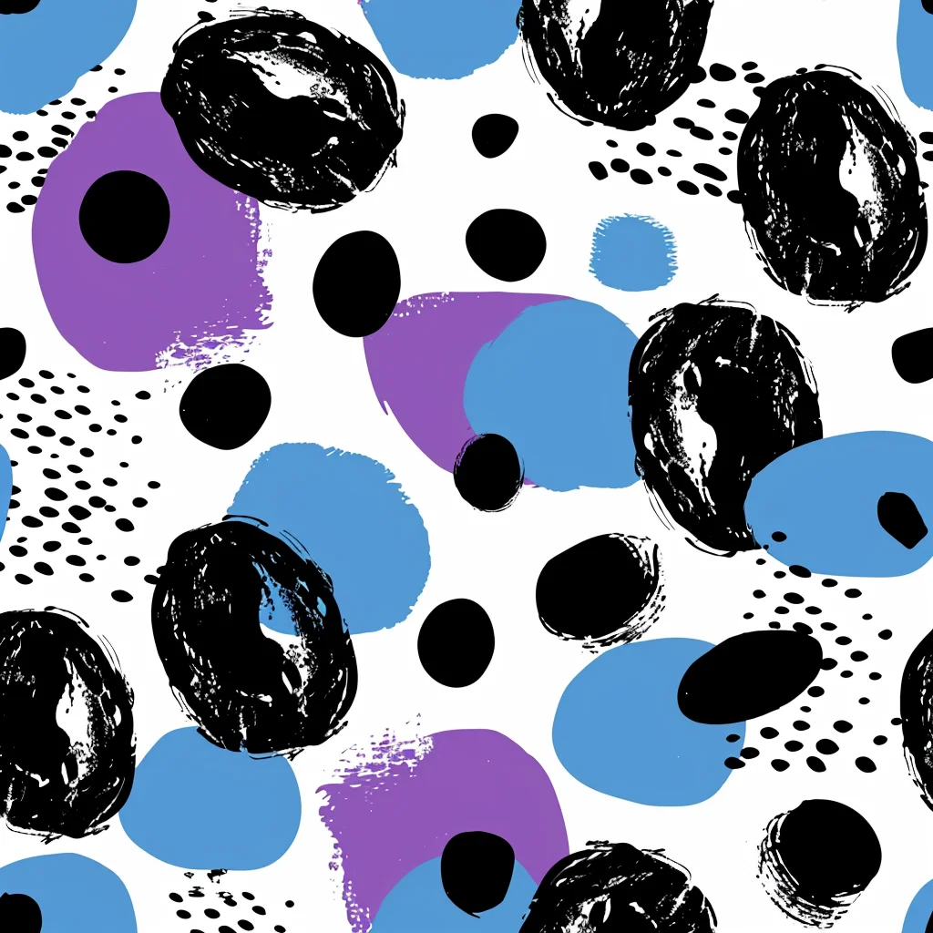 dot dotted pattern abstraction painting rounded wallpaper background blue