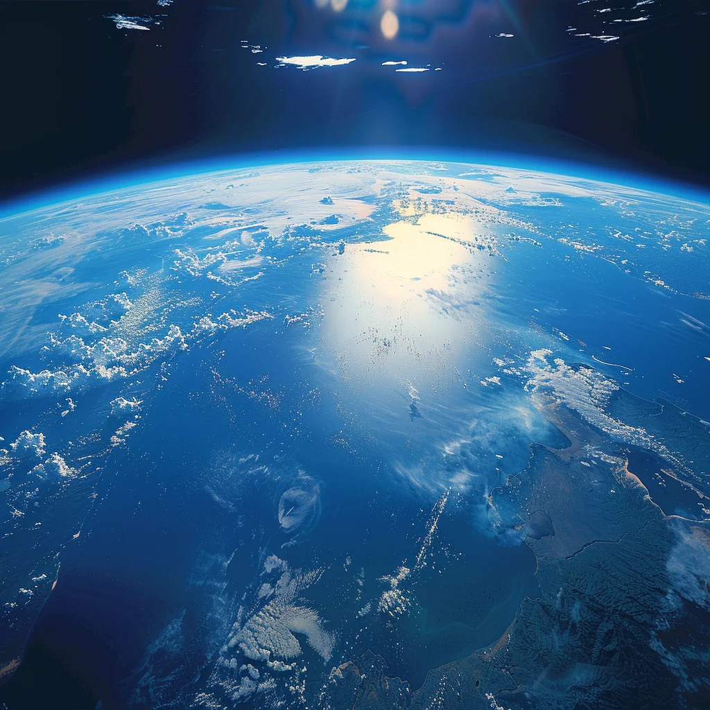 earth space cloud blue sky ocean horizon photography