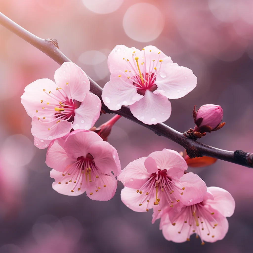 flower pink petal plum blossom spring photography