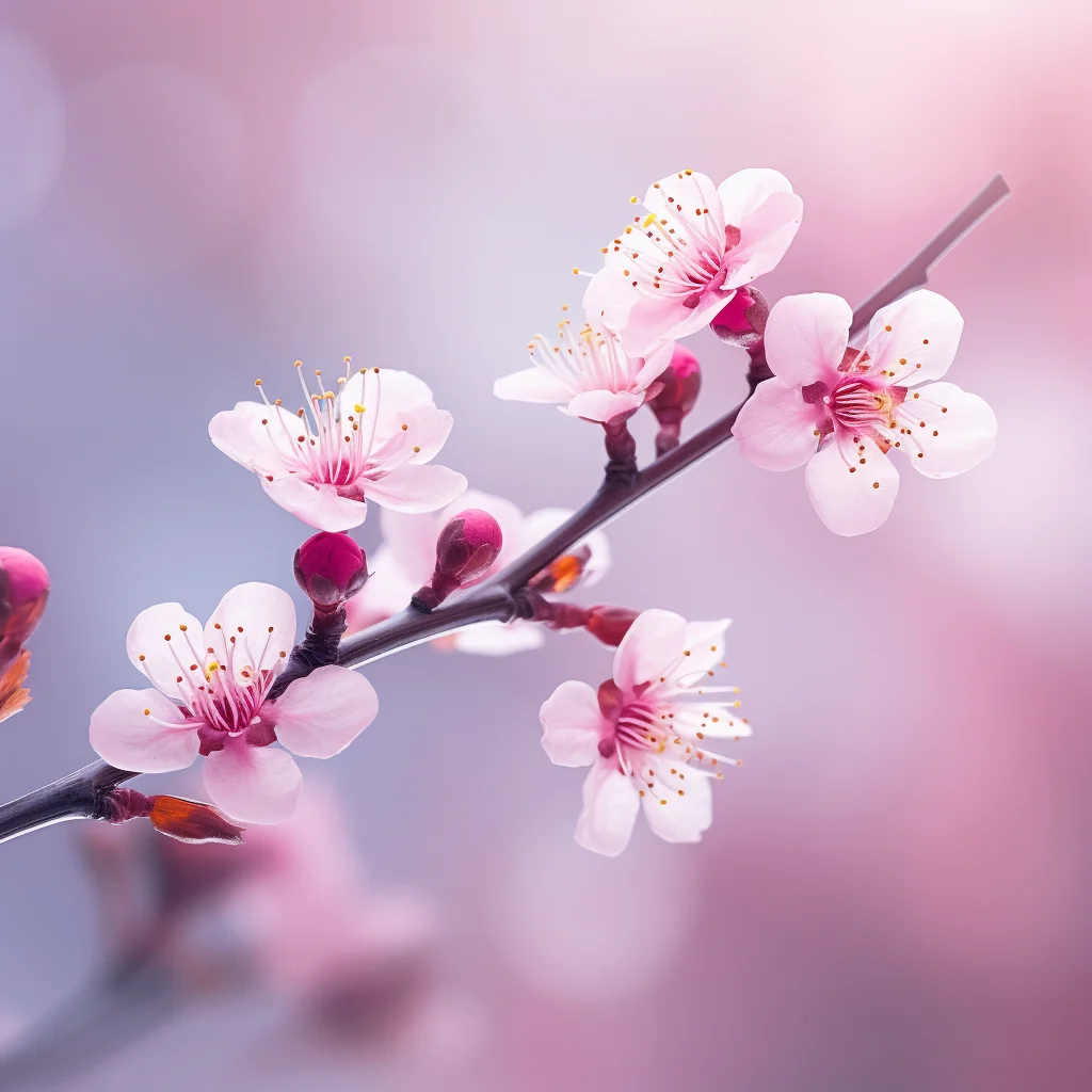 flower plum blossom pink petal spring photography