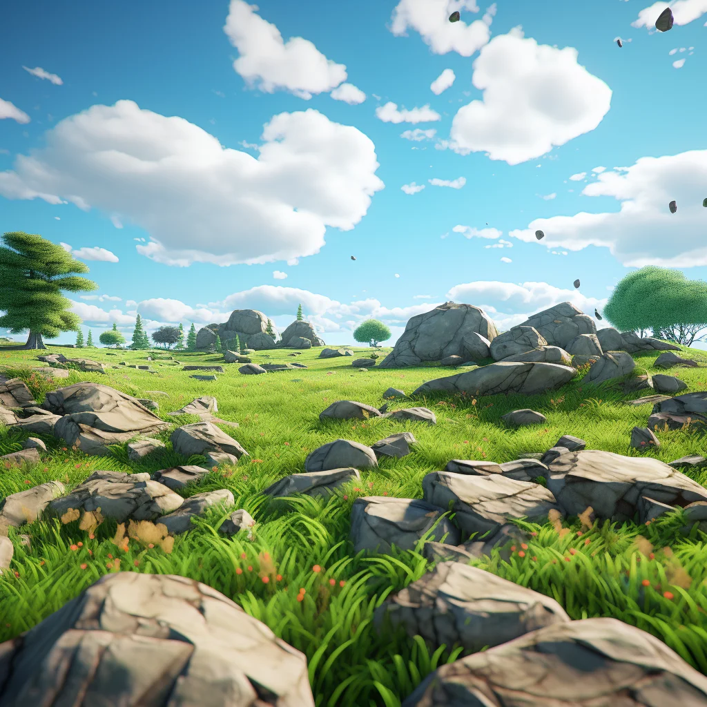grass field rock sky cloud stone outdoor meadow