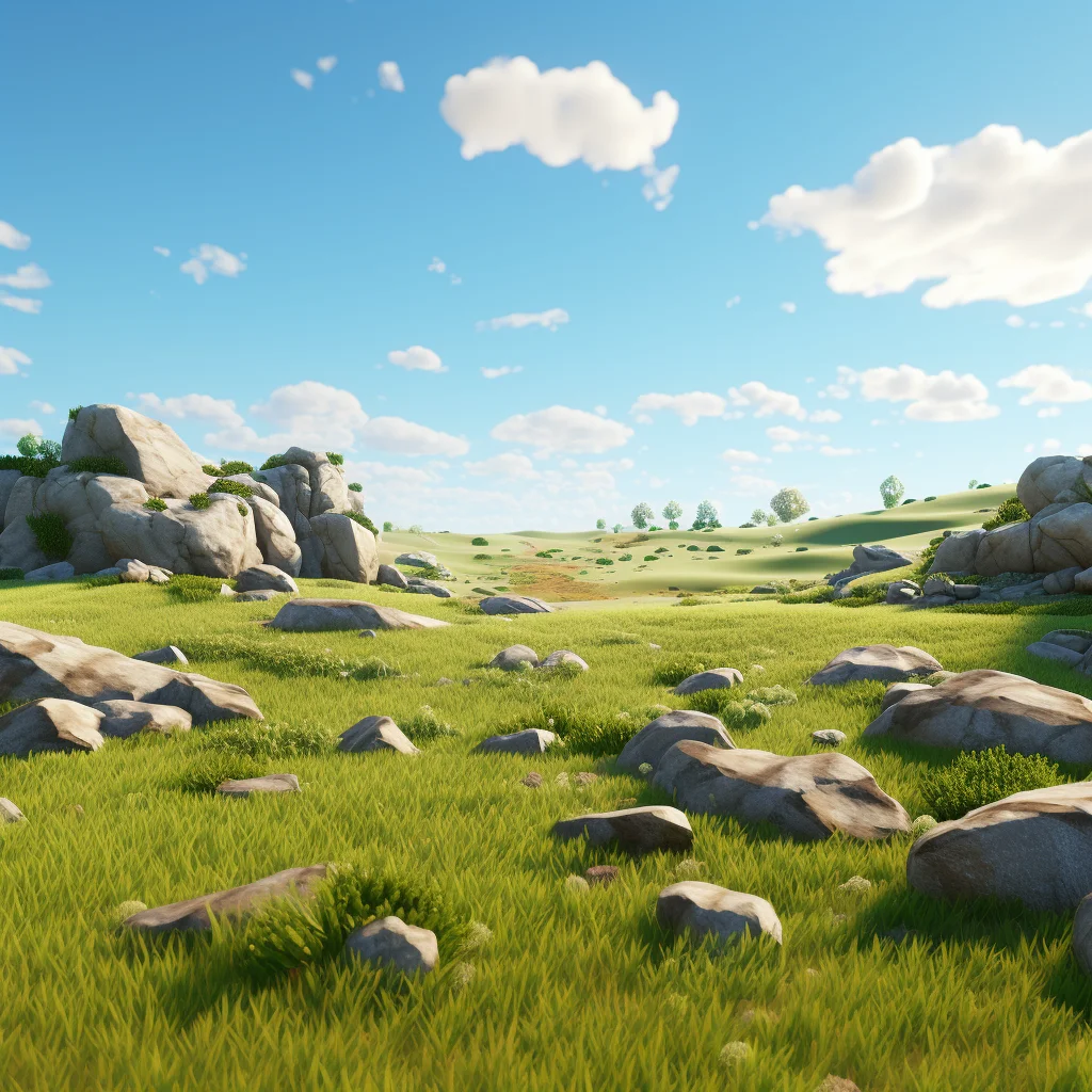 grass field rock sky cloud stone outdoor