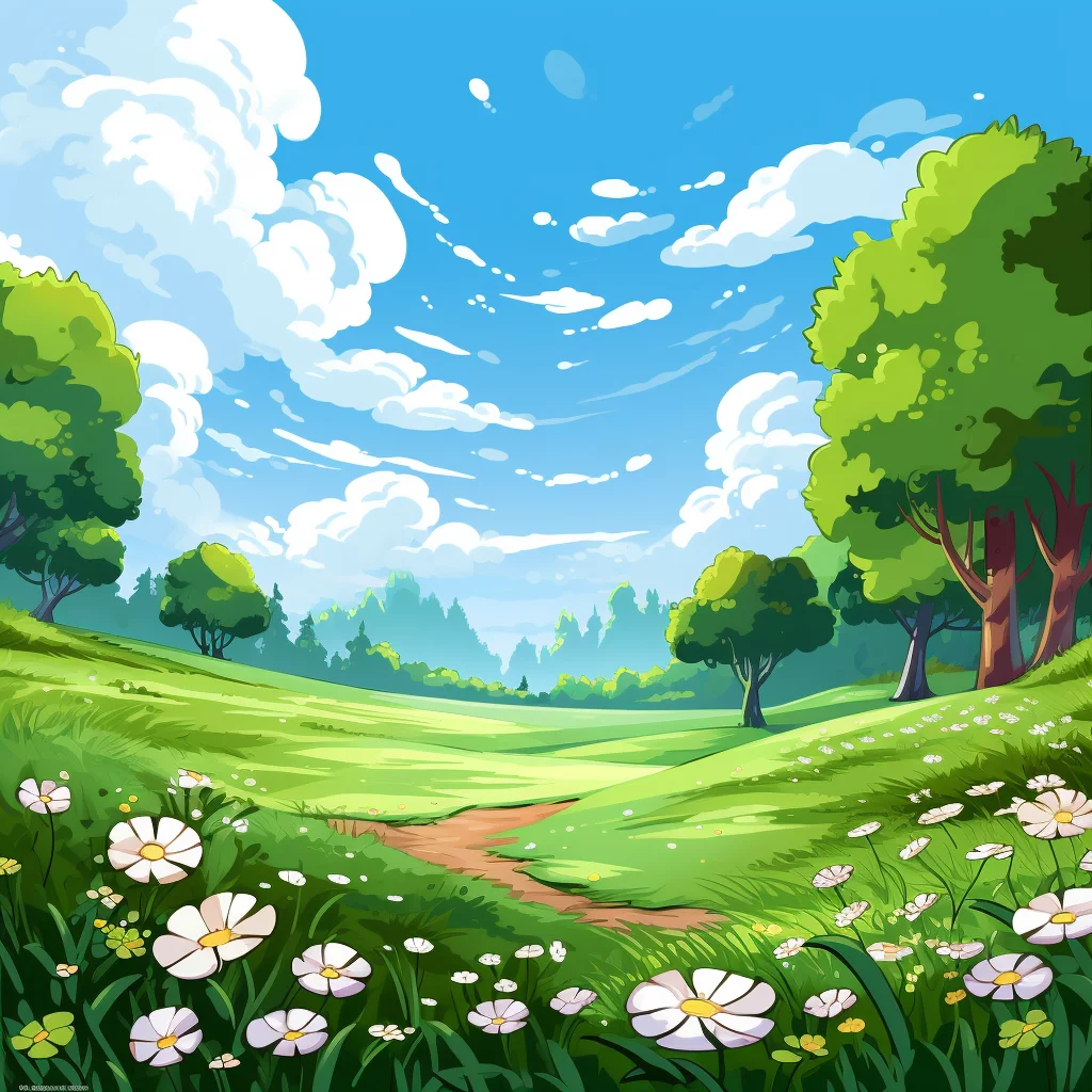 green grass meadow field flower sky outdoor