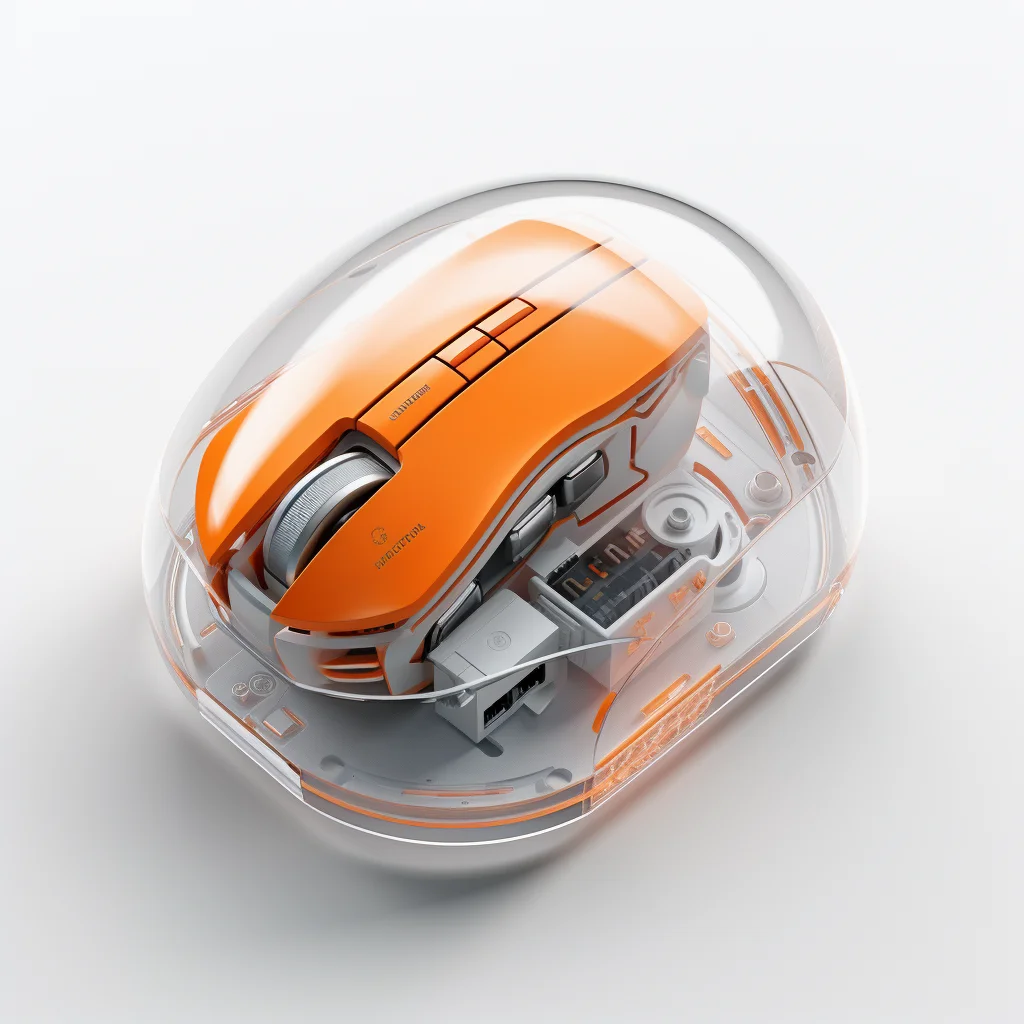 mouse isometric material industrial design 3D icon