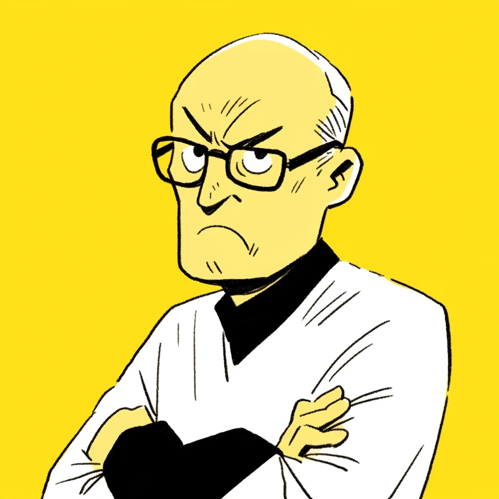 oldman glasses character portrait illustration grandfather
