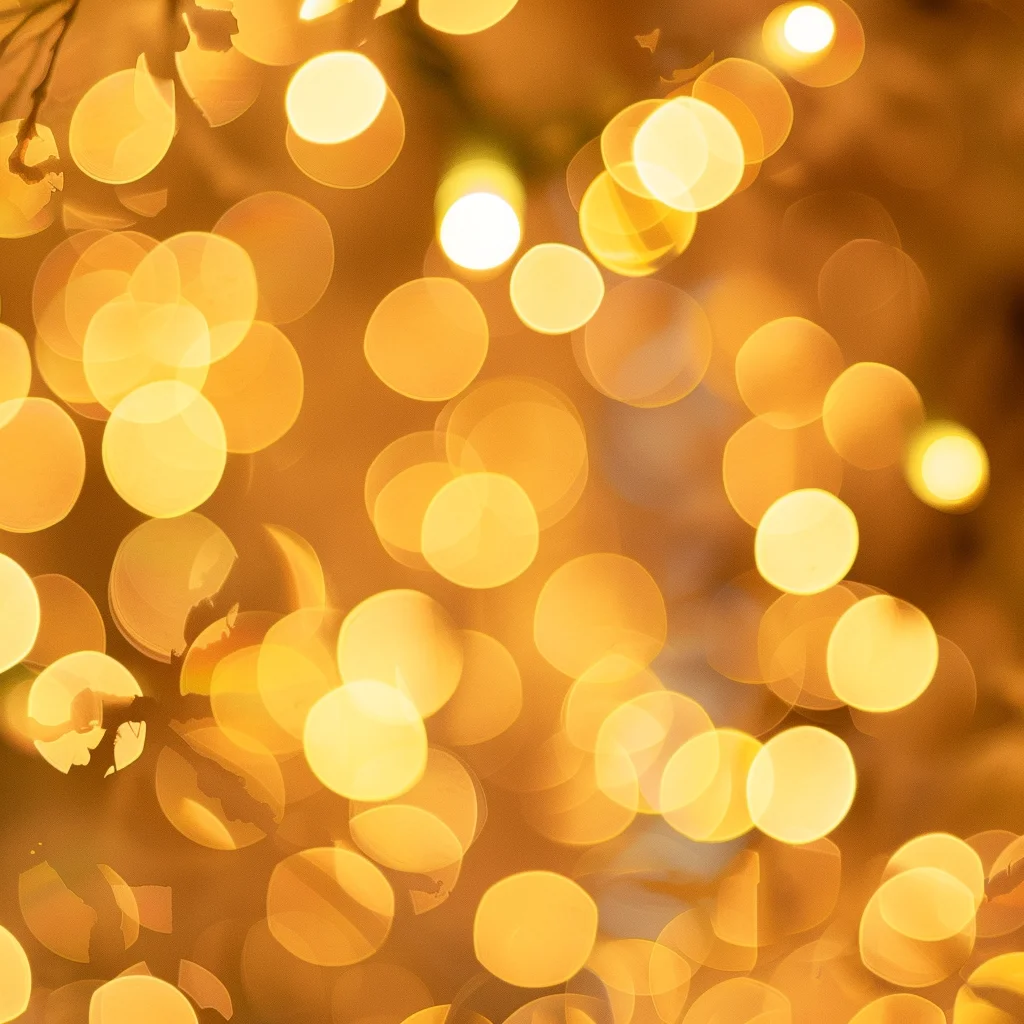 light gold lens lighting effect bokeh