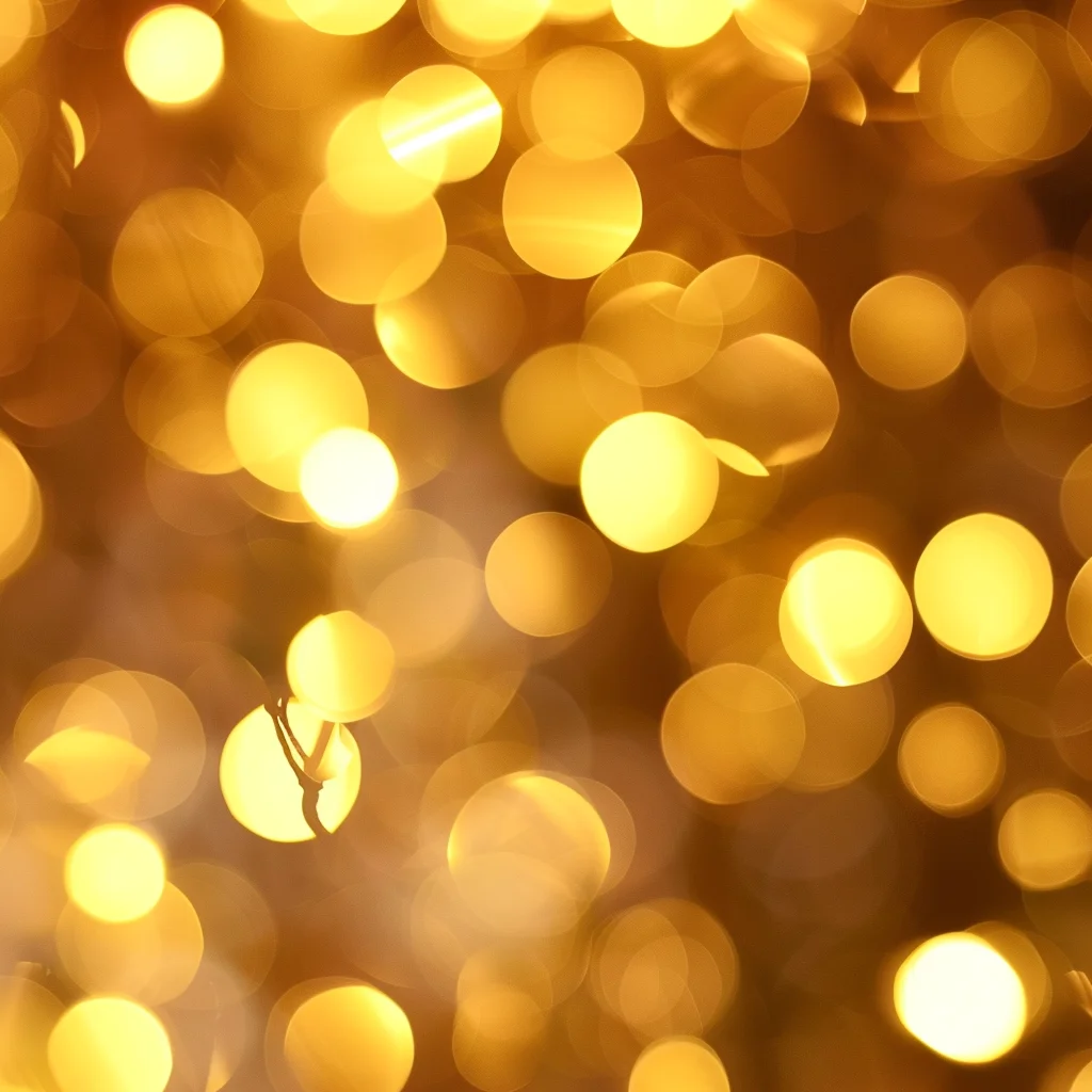 light yellow lens lighting effect bokeh