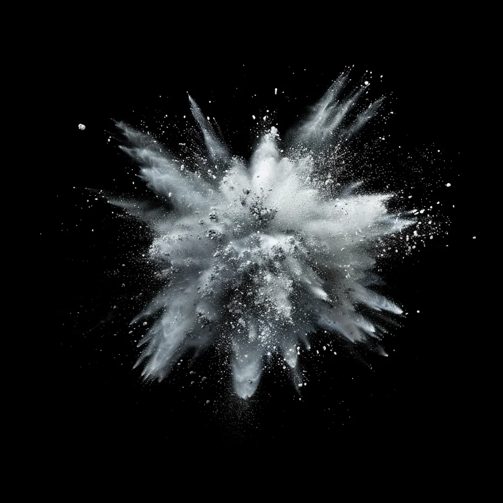 silver blast explosion powder burst