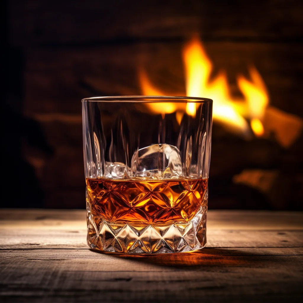 whiskey glass wood table photography