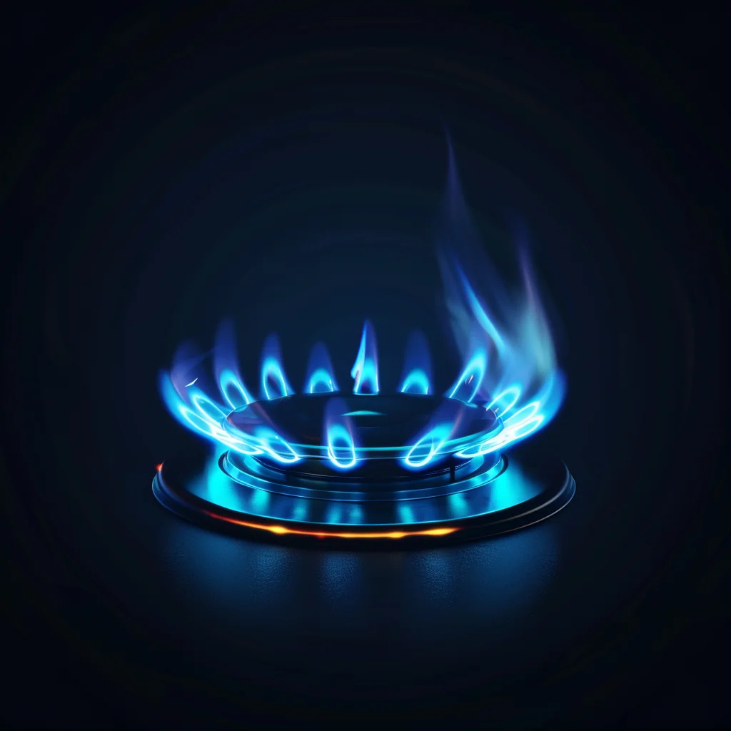 Gropicture Blue Flame Gas Ring Stove Photography