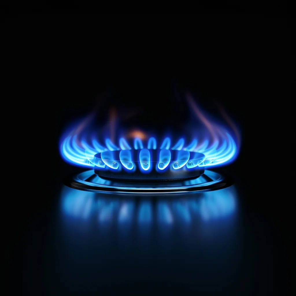 Gropicture Blue Flame Gas Stove Ring Photography