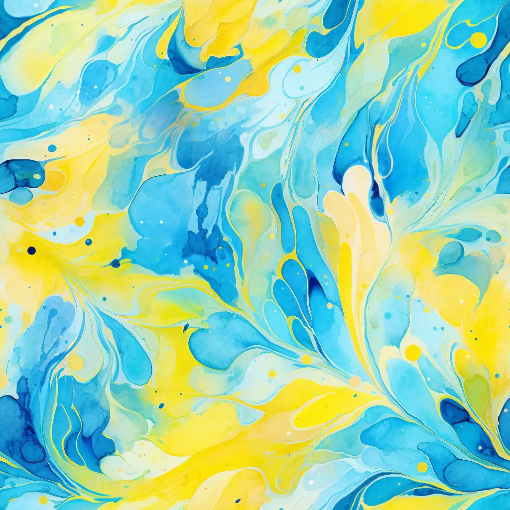 blue yellow color watercolor painting colorful pattern background wallpaper
