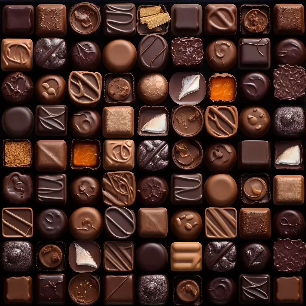 delicious orderliness chocolate photography