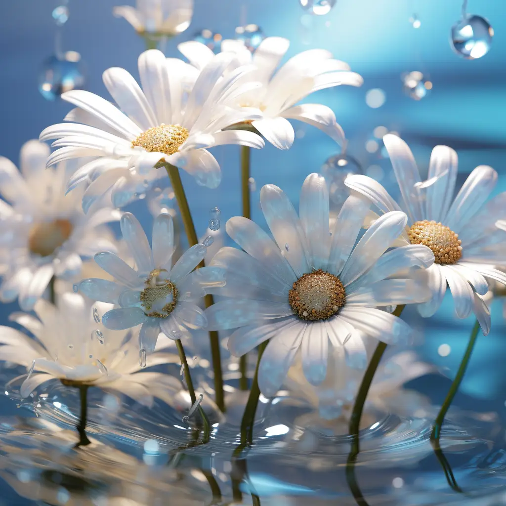 flower blue white chrysanthemum daisy petal