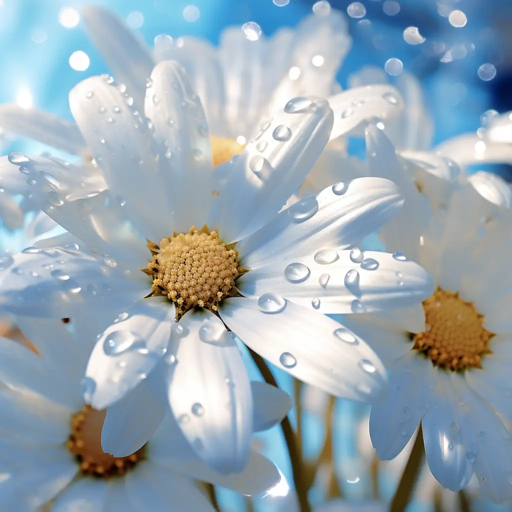 flower white blue chrysanthemum daisy petal