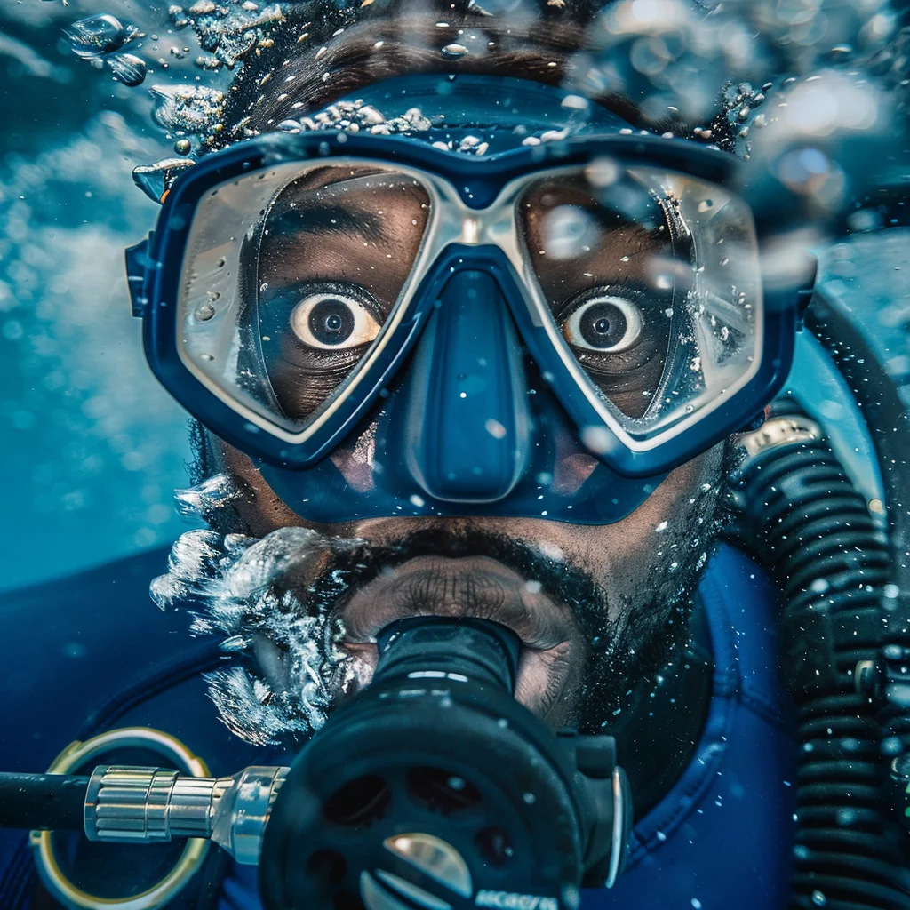 man black people African diving underwater sea swim photography