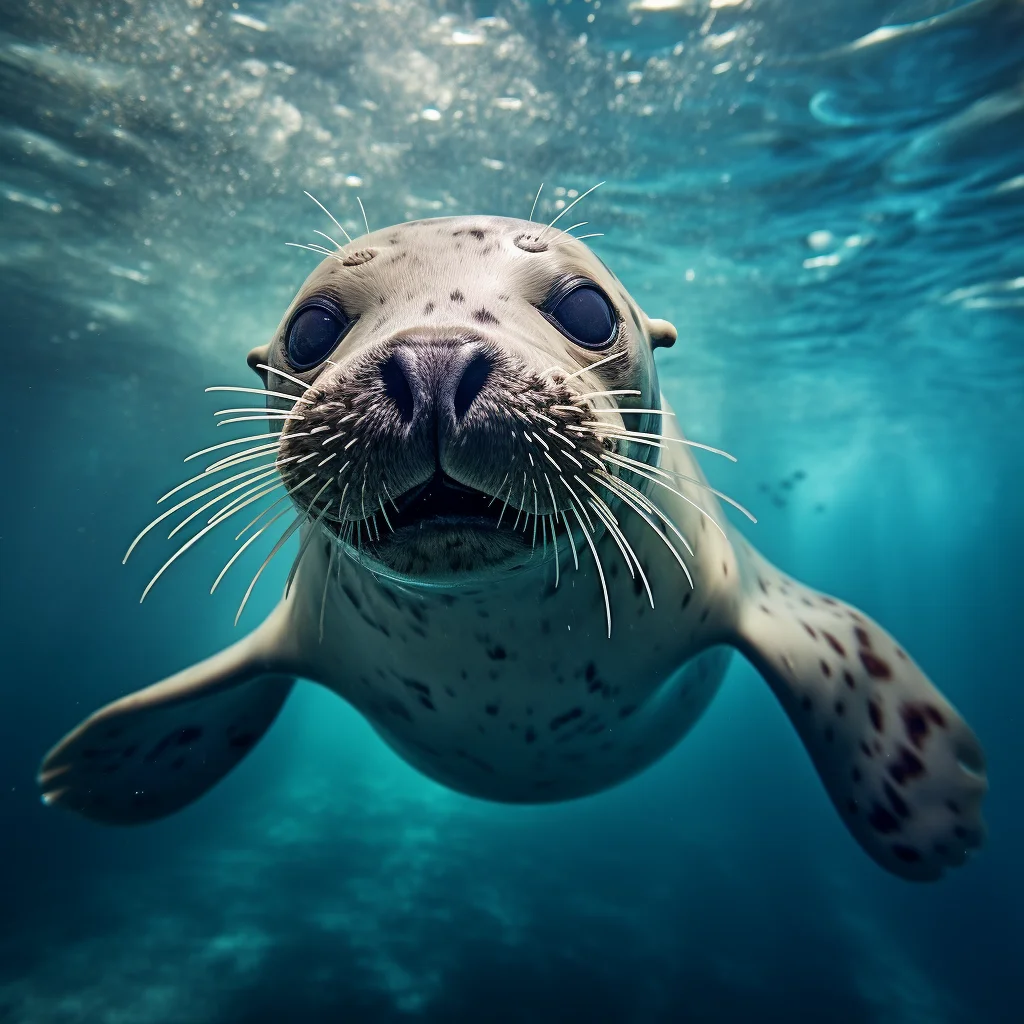 seal underwater sea light diving swim photography