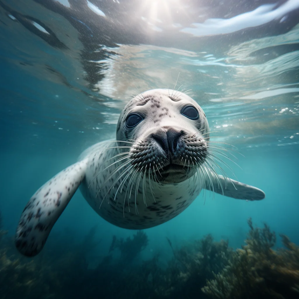 seal underwater sea light swim diving photography