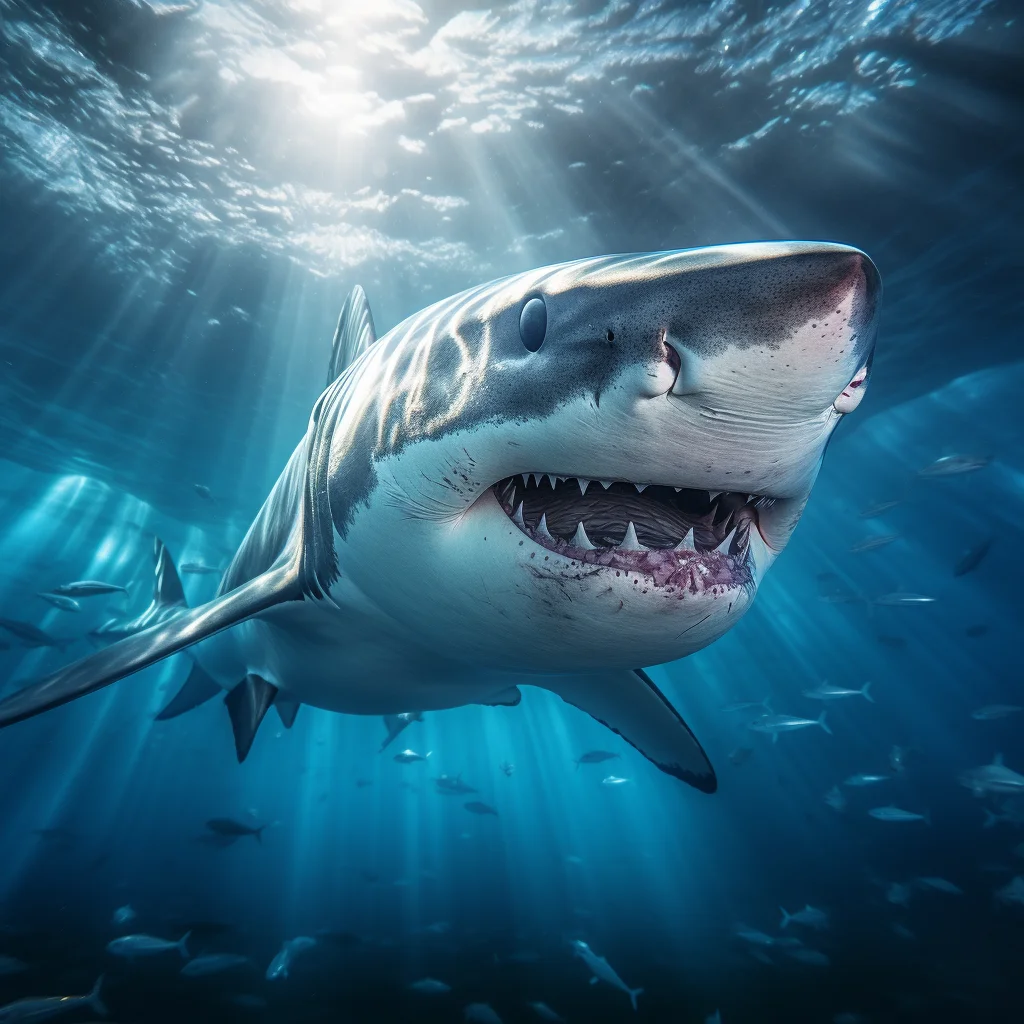shark underwater sea light diving swim photography
