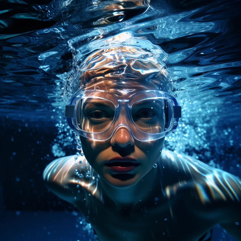 swimmer natator sea light underwater swim diving photography
