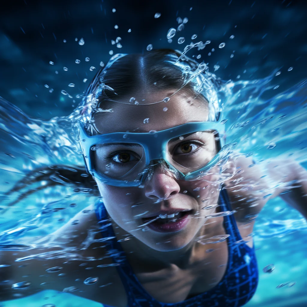 swimmer natator underwater sea light diving swim photography