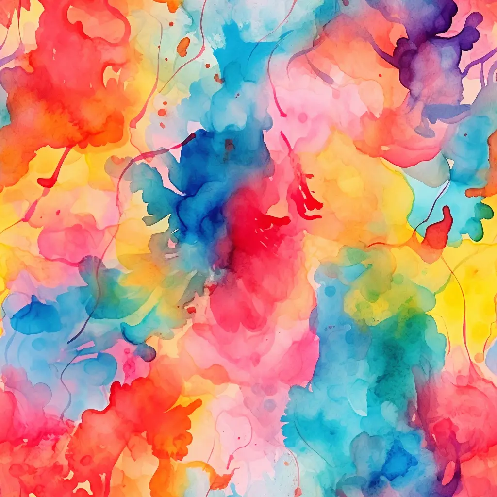 watercolor colorful pattern painting
