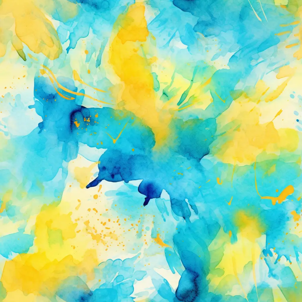 yellow blue color watercolor painting colorful pattern background wallpaper