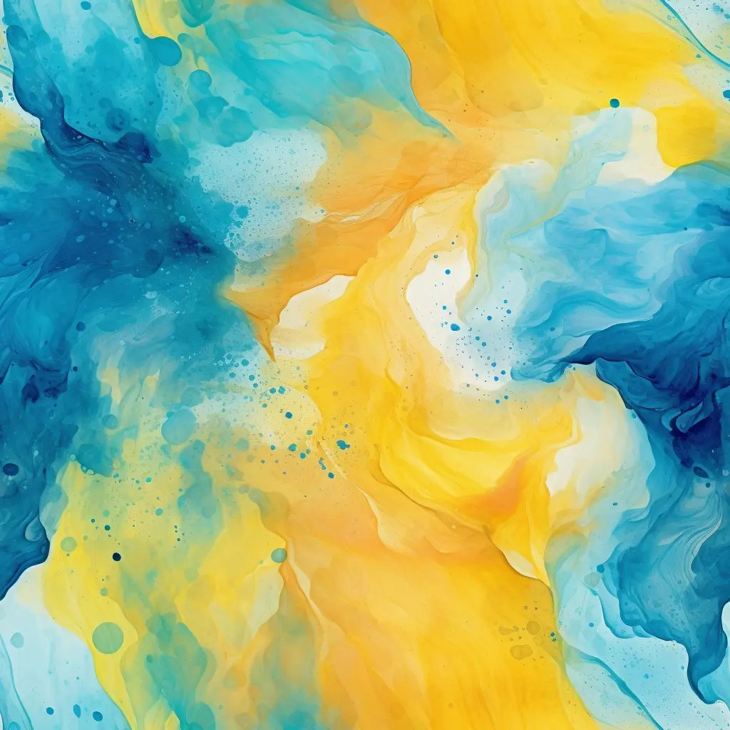 yellow blue color watercolor painting colorful pattern wallpaper background