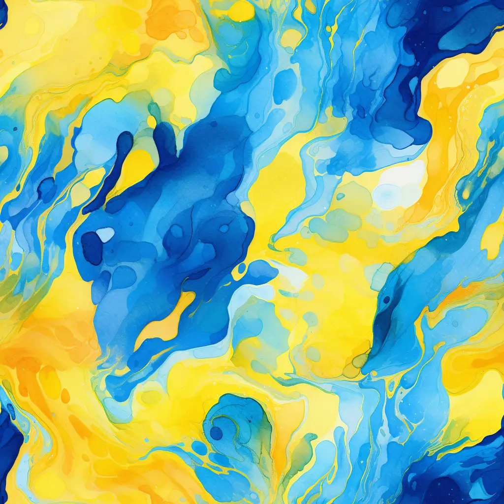 yellow blue color watercolor painting colorful wallpaper pattern background