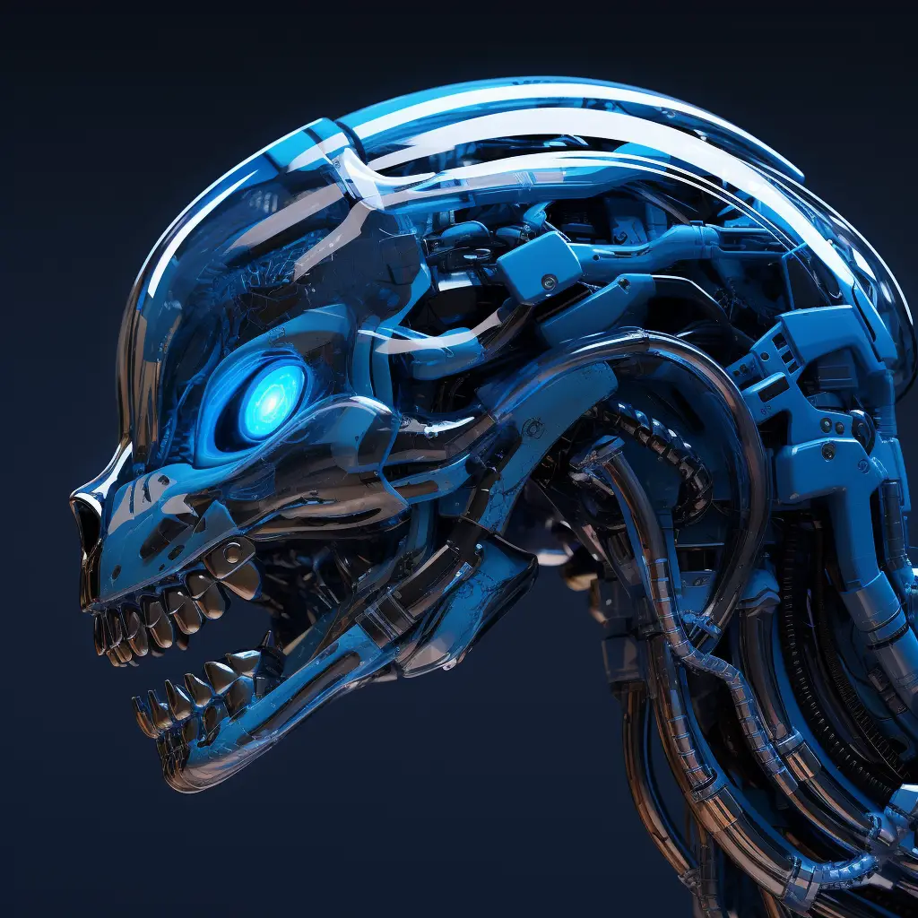 snake head robot anatomy technology science fiction 3D