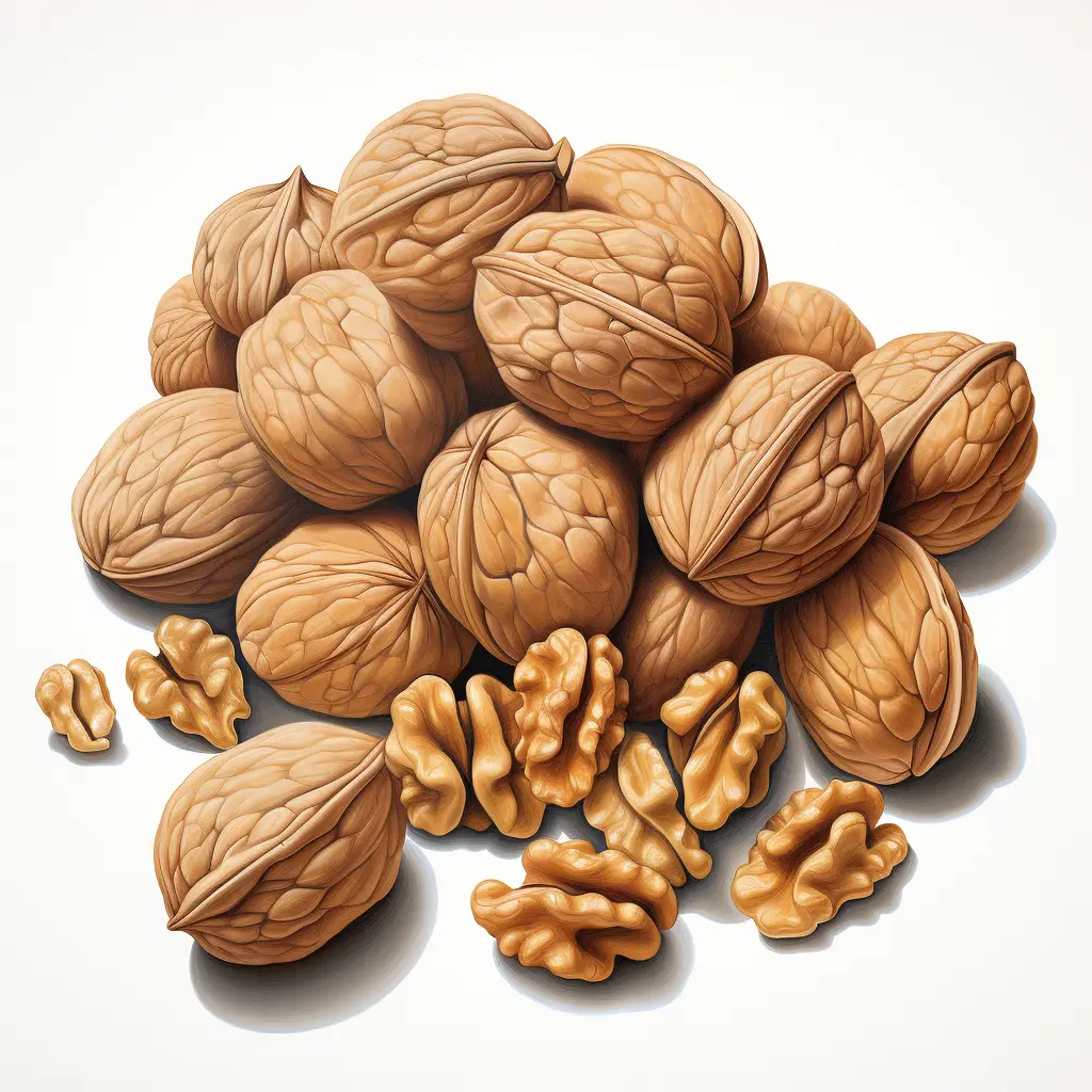 walnut painting pile drawing illustration