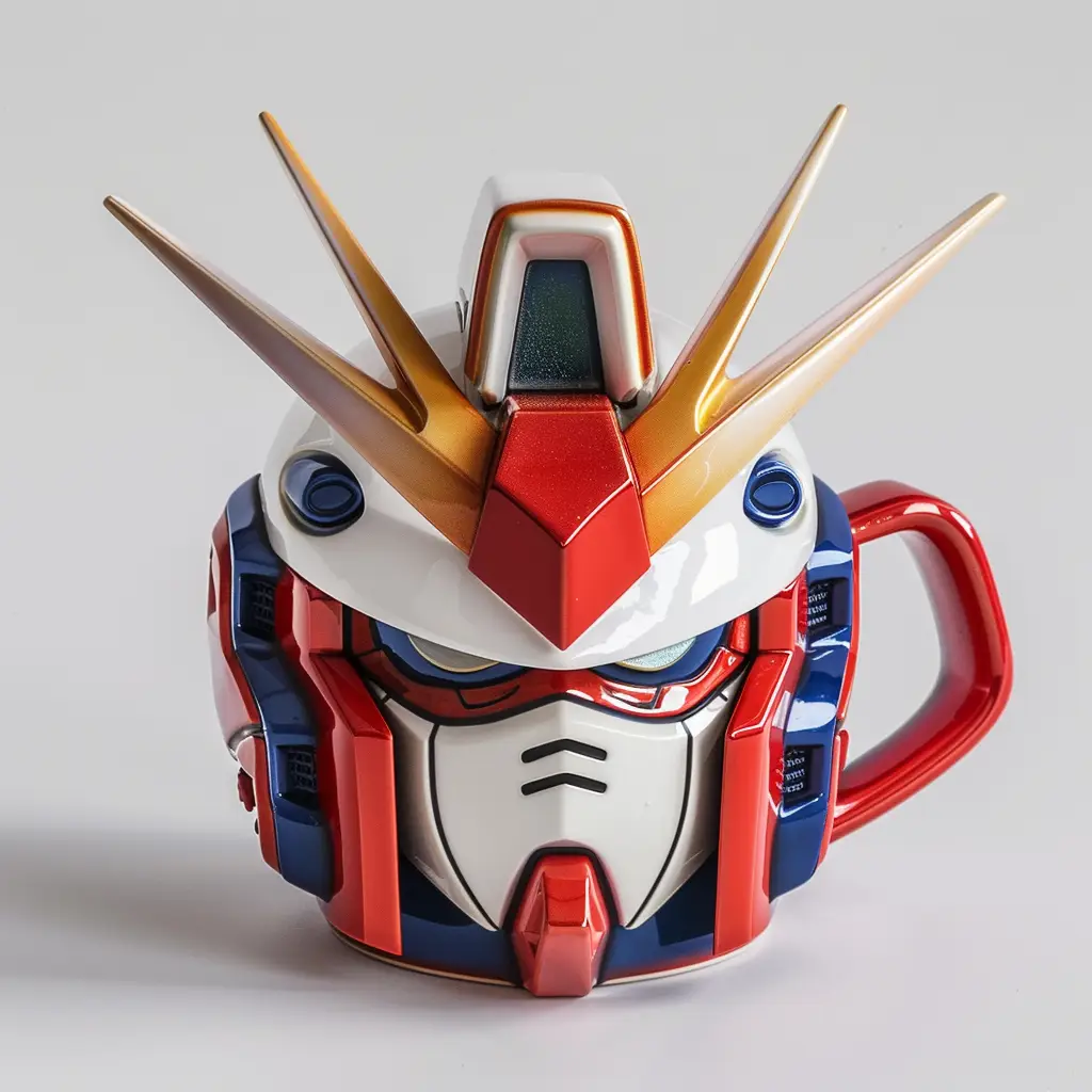 Gundam robot cartoon cup mug photography