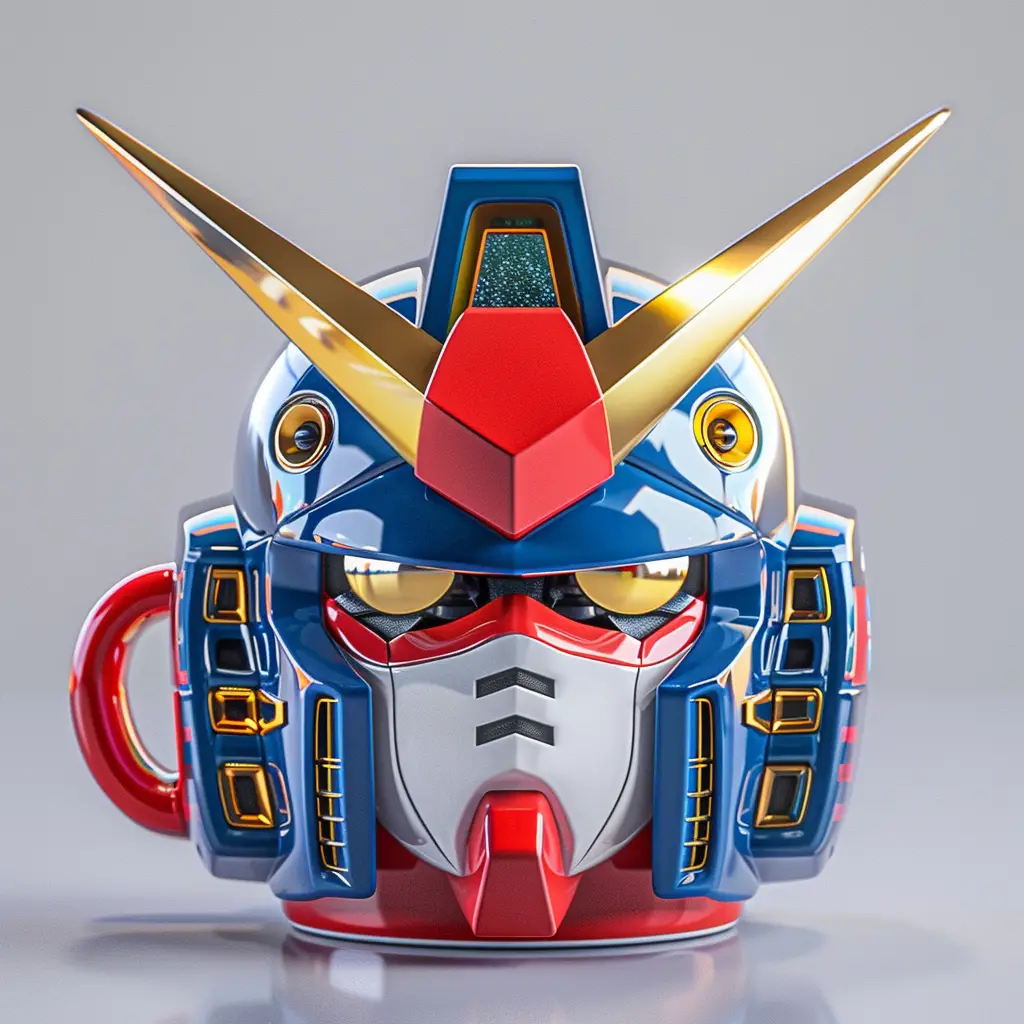 Gundam robot cartoon mug cup photography