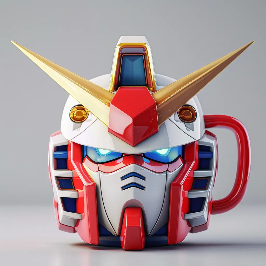 Gundam robot mug cup cartoon photography