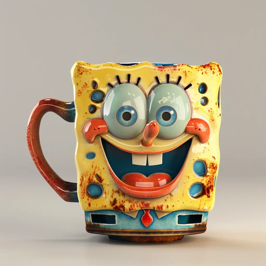 Spongebob cup mug cartoon photography