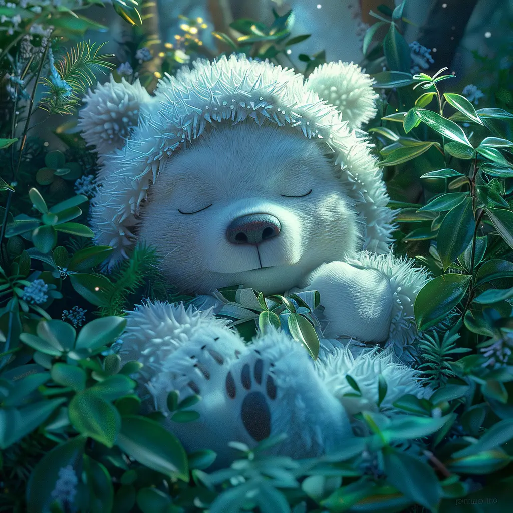 bear baby sleep cute cartoon animation 3D