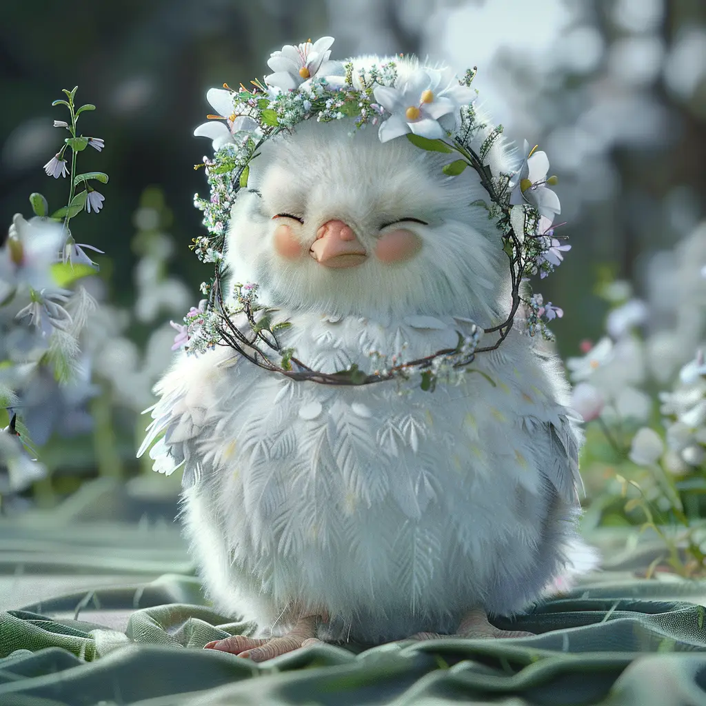 bird chicken baby sleep cute cartoon animation 3D