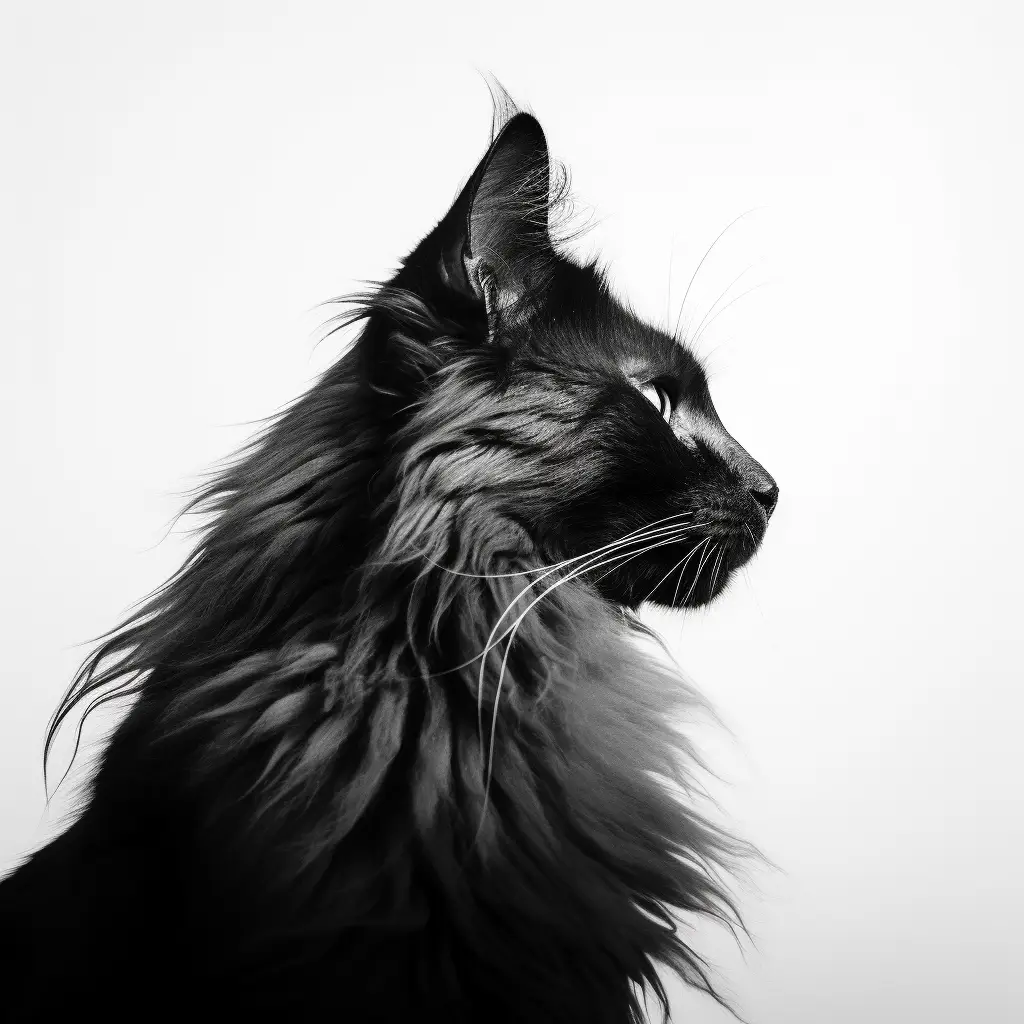 black cat face head silhouette photography