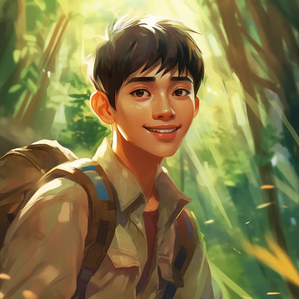 boy illustration cartoon painting face portrait