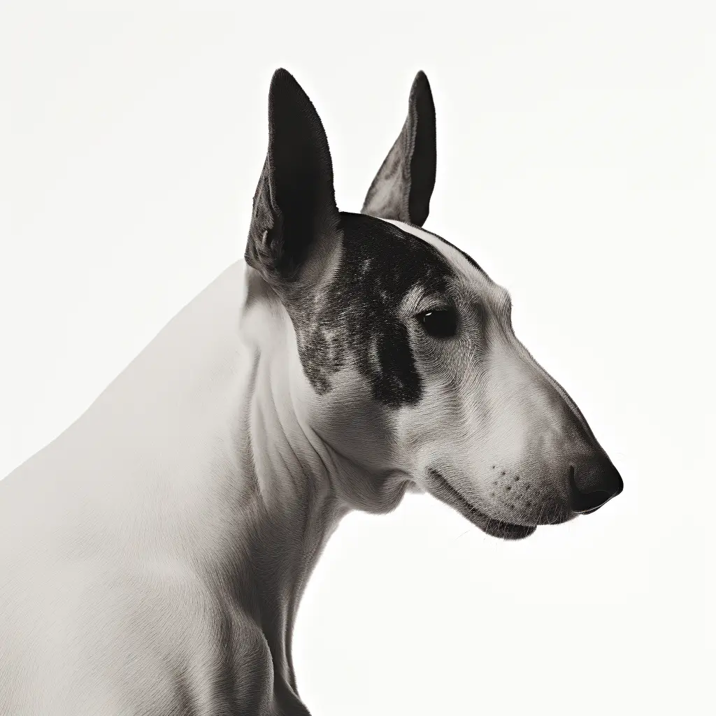 bull terrier black photography face head silhouette