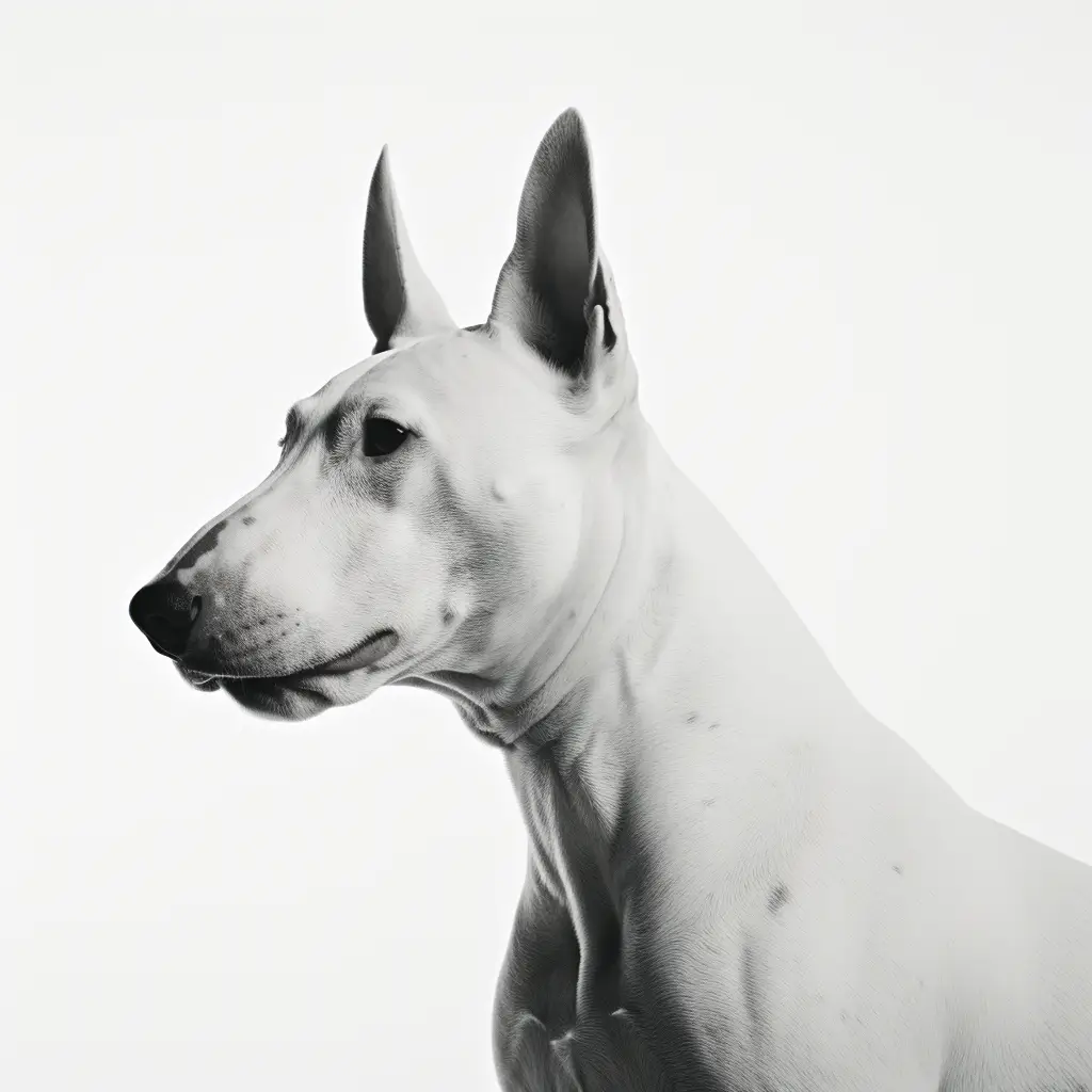bull terrier black photography head face silhouette