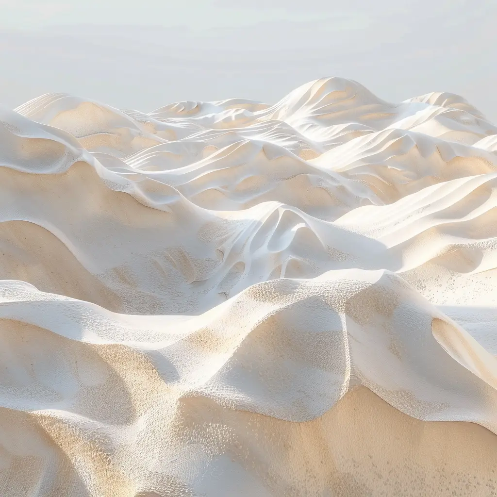 desert nefud white scene 3D model