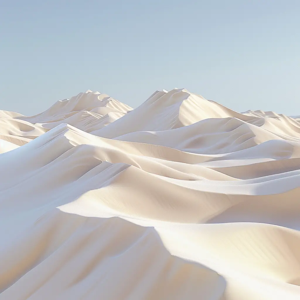 desert nefud white scene model 3D