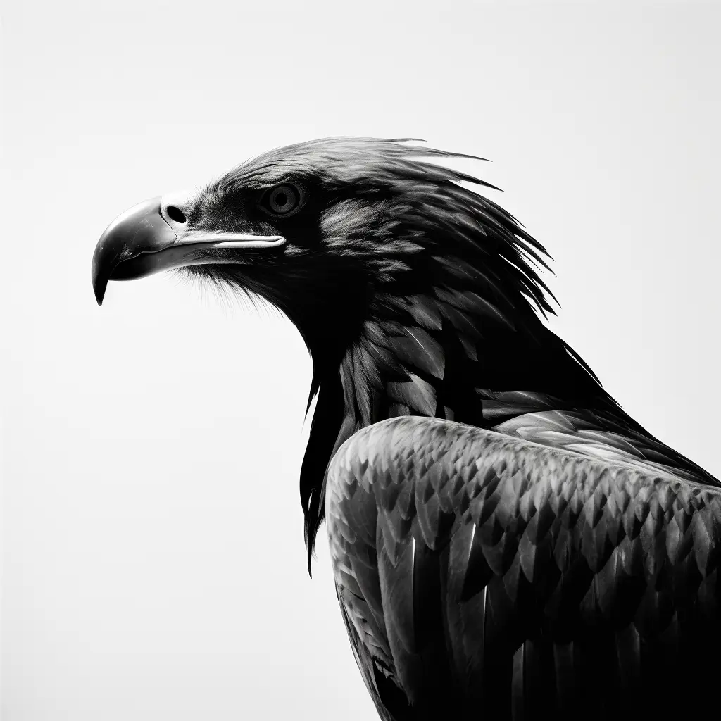 eagle black head face silhouette photography