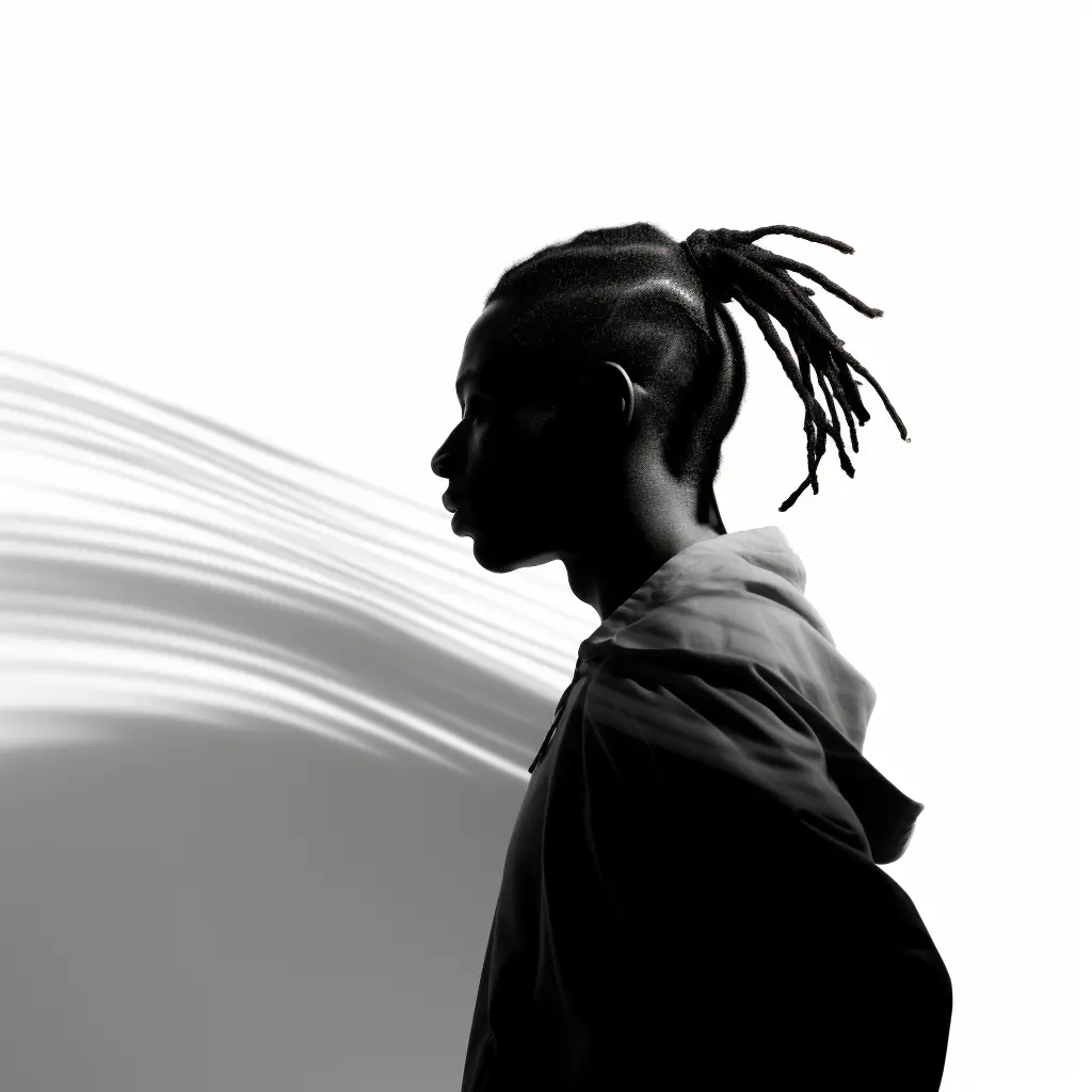 face man silhouette side photography