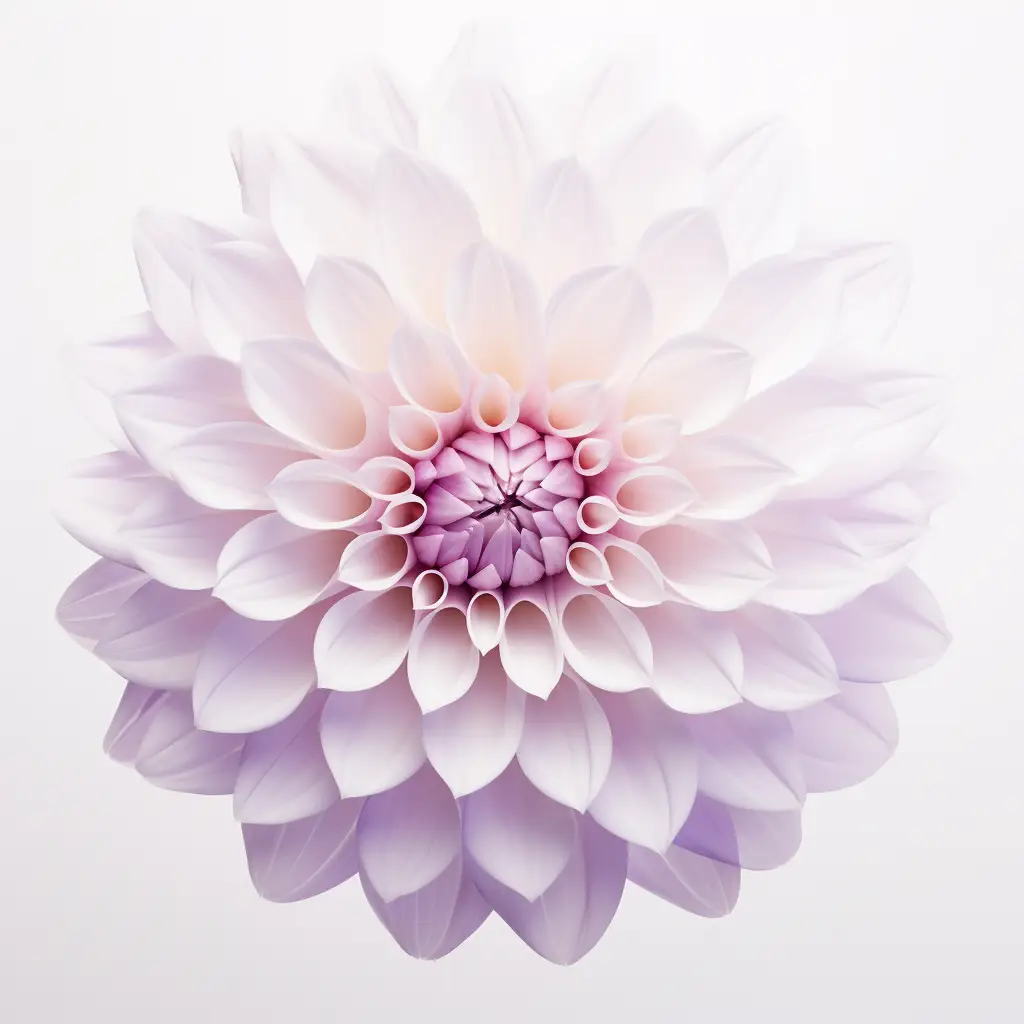 flower purple white dahlia petal circle round illustration