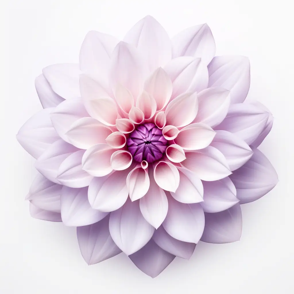 flower purple white dahlia petal round circle illustration